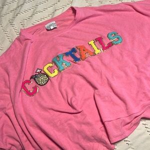 Oversized Judith March "cocktails" shirt medium
